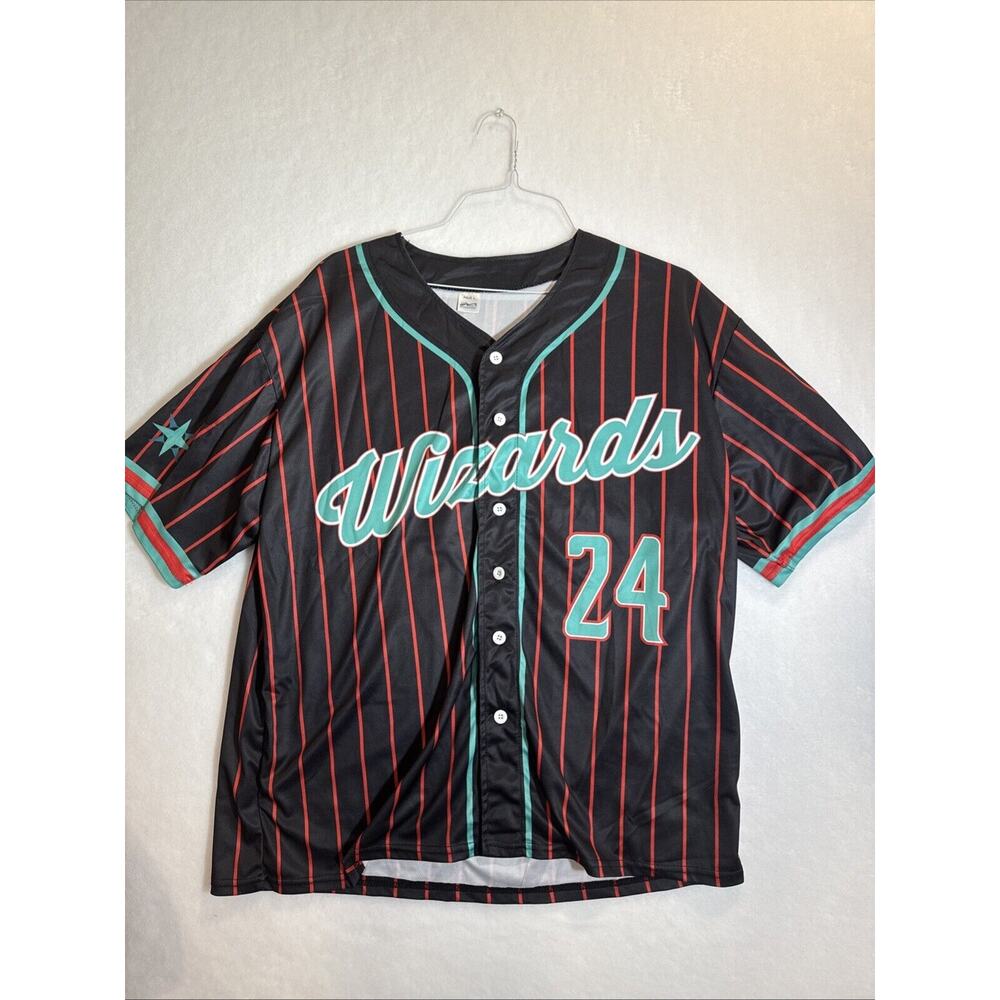 RareCommemorative Washington Wizards Baseball Jersey #24 Adult Size L HBCU Night